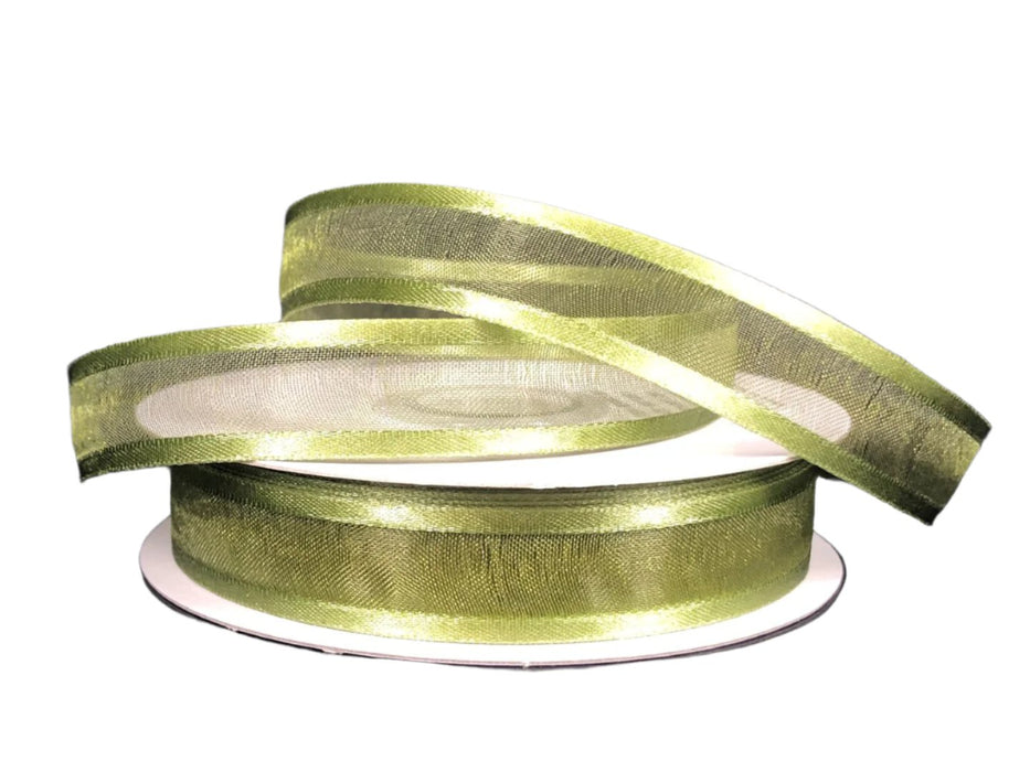 900803-08 (32034) - Satin Edge Sheer #3 - 5/8" x 25yd - Moss