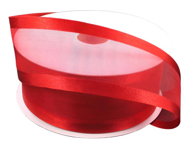 900809-12 (28613) - Sheer Satin Red 1.5" X 25Yd