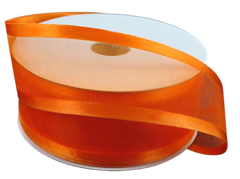 900809-19 (28619) - Sheer Satin Orange 1.5" X 25Yd