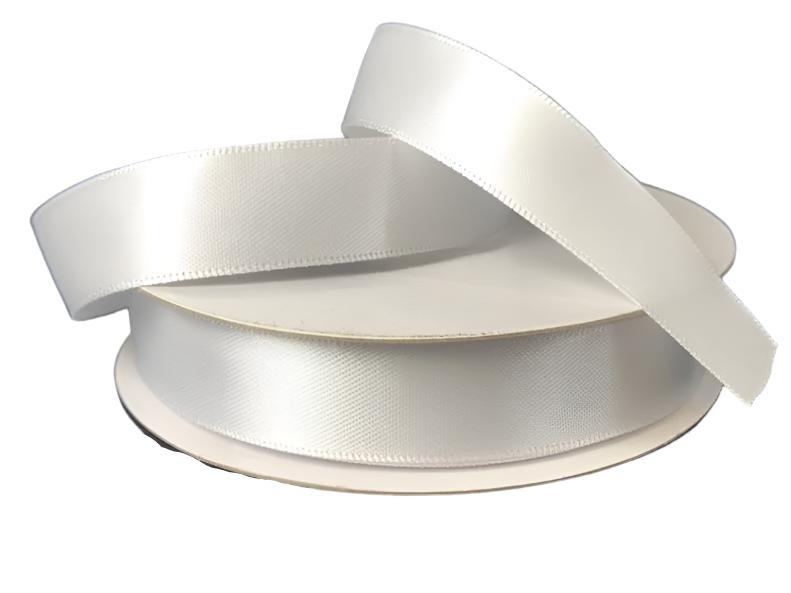 981403-01 (27068) - Double Face Satin #3 - 5/8" x 25yd - White