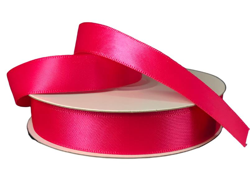981403-28 (27409) - Double Face Satin #3 - 5/8" x 25yd - Fuchsia