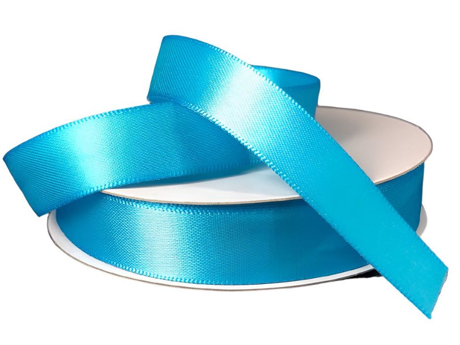 981403-39 (31024) - Double Face Satin #3 - 5/8" x 25yd - Turquoise