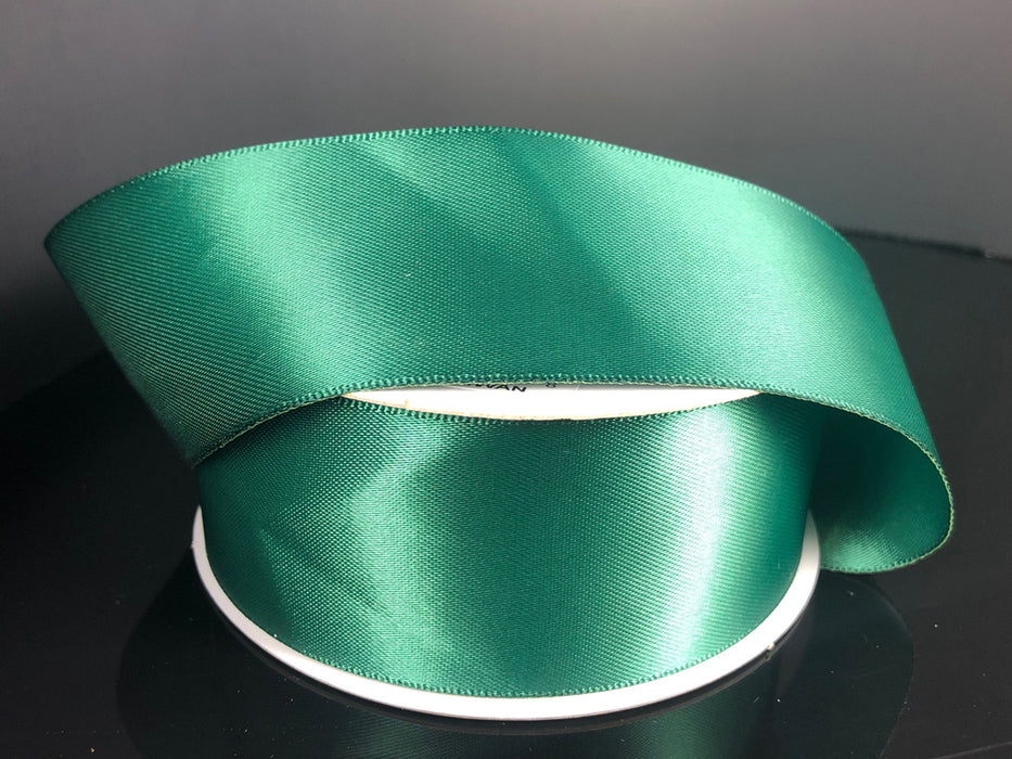 981409-07 (31384) - Doubleface Satin Hunter Green #9X25Yd