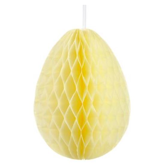 AEY024-YE (32271) - Origami Egg Ornament Yellow 9.84"