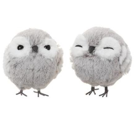 BX5000-WH/GY (30088) - Owl White/Grey 5.5" Set/2