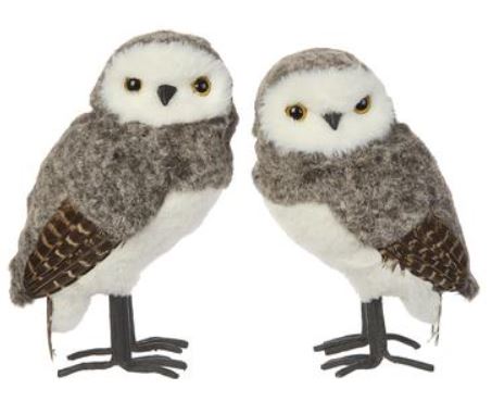 BX5051-BR/WH (29981) - Owl Brown/White 10.4"X5" Set/2