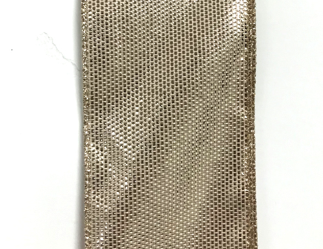 CH0740-124 (27590) - Shiny Woven #40 - 2.5" x 50yd - Light Gold