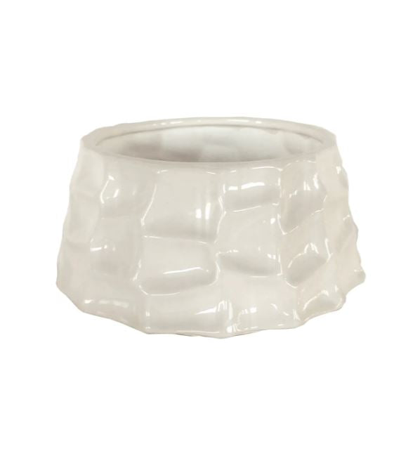 CPOT8055.WH (31370) - Modern Pot 8"X4" White