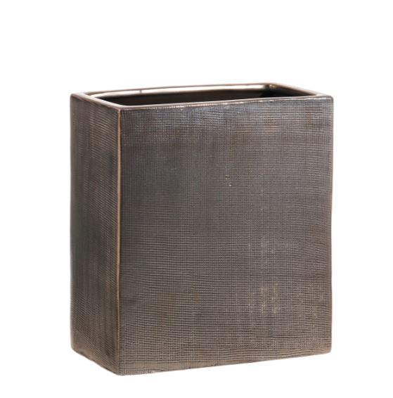 CVAS8044.ANCC (32122) - Artisanal Vase Rectangular 8"x9" Antique