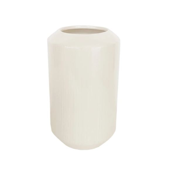 CVAS9864.WH (31357) - Cylinder Vase 7.5"X14" White
