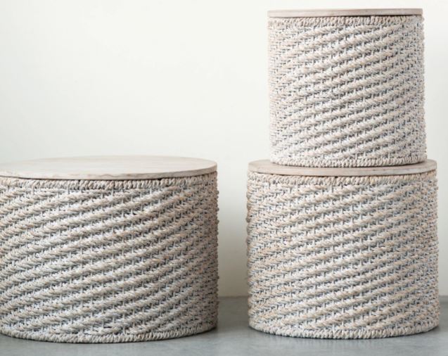 DF0453++ (29844) - Woven Table Natural 22"X18" Med