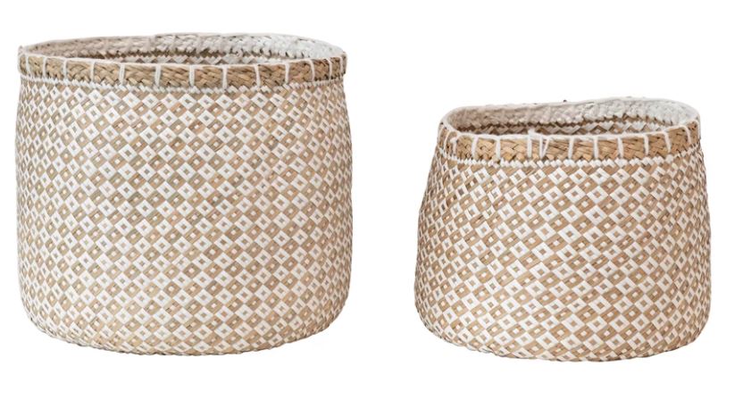 DF3958++ (29850) - Hand Woven Basket 13.75"X11.5"