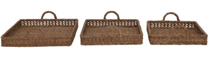 DF4656++ (29858) - Deco Hand Woven Tray 18"X3"