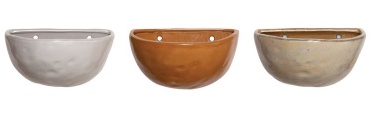DF4837A+ (30066) - Stoneware Wall Planter REG $19.90