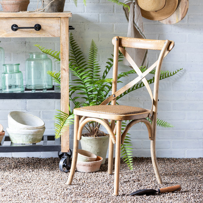 EFS81568 (18623) - Wooden Cross Chair REG $200.00
