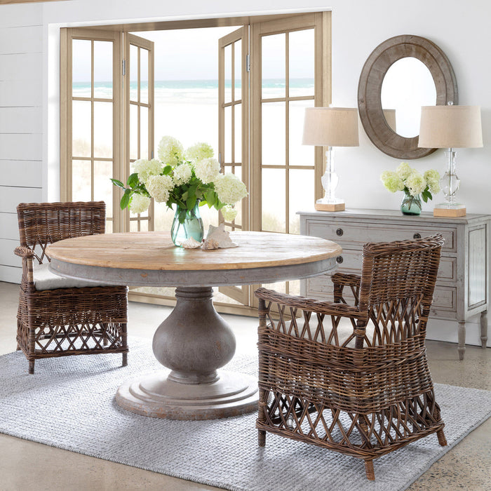 EFT81939 (19761) - Vintage Foyer Table Distressed