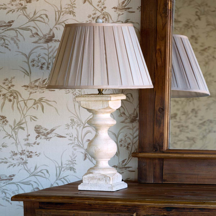 ELT81417 (26592) - Ant White Baulustrade Lamp 16"X26"