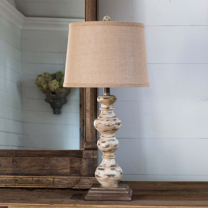 ELT81426 (27870) - Antique Turned Spindle Lamp