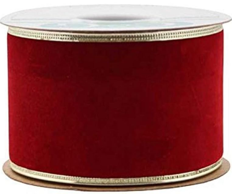 EWV-100-10-HOL (24591) - Embossed Vel-Pruf, Holiday Red 4"X10Yd