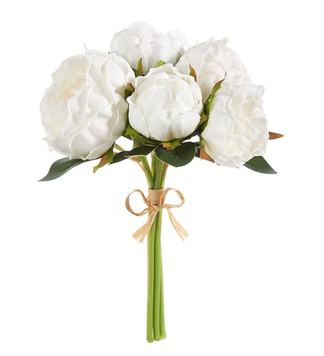 F4302042 (30695) - Real Touch White Peony 11"