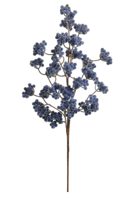 F4606710 (11518) - Cluster Berry Spray 27" Blue