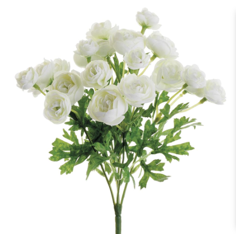 FBR105-CR (32136) - Mini Ranunculus Bush 10.5" Cream