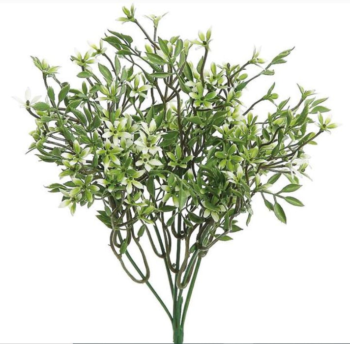 FL5232-LG (27159) - Uv New Leaf Bush 14.5" Lt Gr