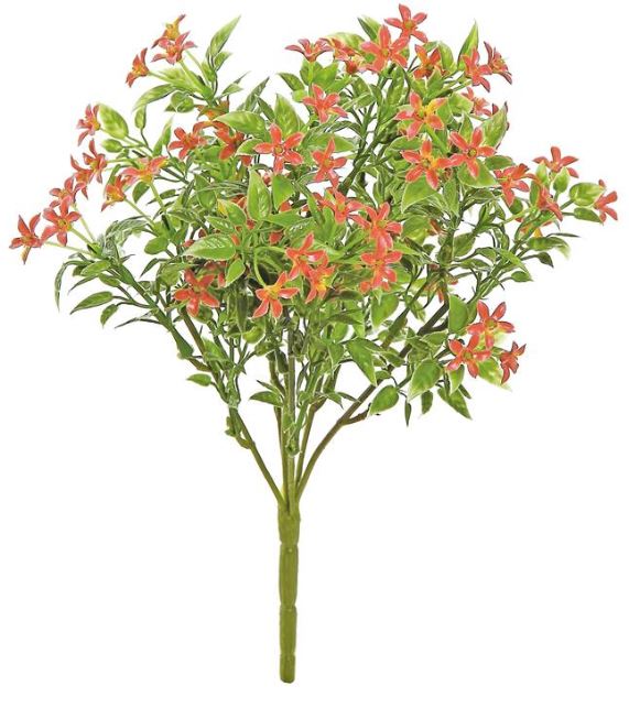 FL5640-GOG (29455) - Uv Mini Blossom Bush 10' Green/Orange