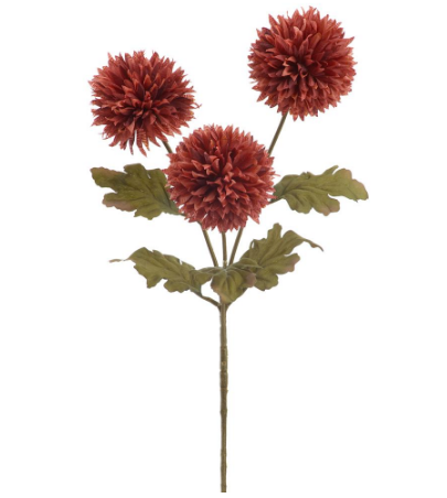 FSB178-MH/DU (11321) - Ball Mum Spray 24.5" Mahogany Dusty
