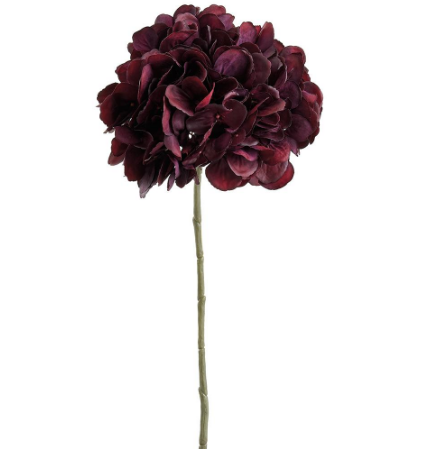 FSH014-BU (11323) - Real Touch Hydrangea Spray 18.5" Burgundy
