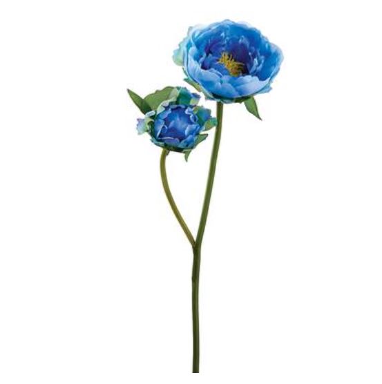 FSP194-BL/DL (31458) - 19" Peony Spray Bl/Dl