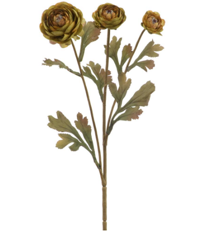 FSR017-GR/MO (11315) - Ranunculus Spray 19.5" Green Moss