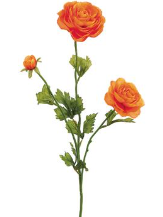 FSR502-OR (27968) - Ranunculus Spray 27" Orange