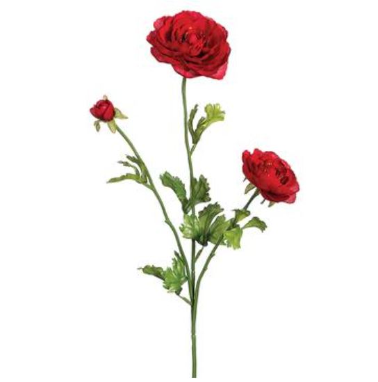 FSR502-RE (13452) - Ranunculus Spray 27" Red