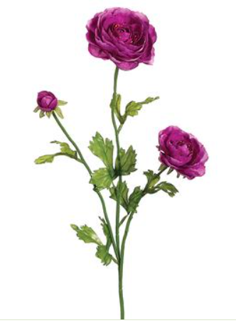 FSR502-VI (27967) - Ranunculus Spray 27" Violet