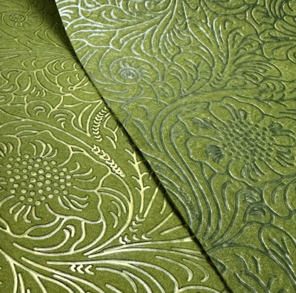 FW20-08 (48) - Moss Flower Embossed Wrap, 20" x 20" Sheets, 100/Pack