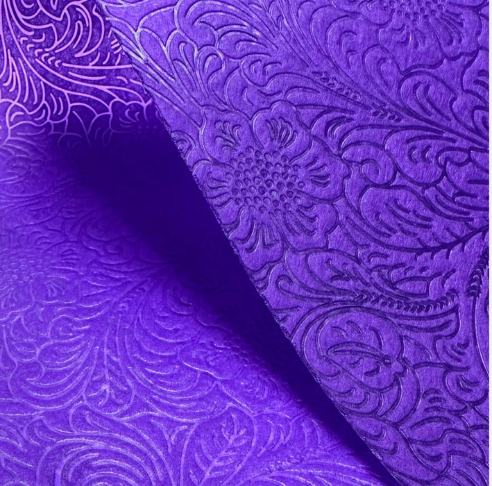 FW20-11 (11081) - Purple Flower Embossed Wrap, 20" x 20" Sheets, 100/Pack (Copy)