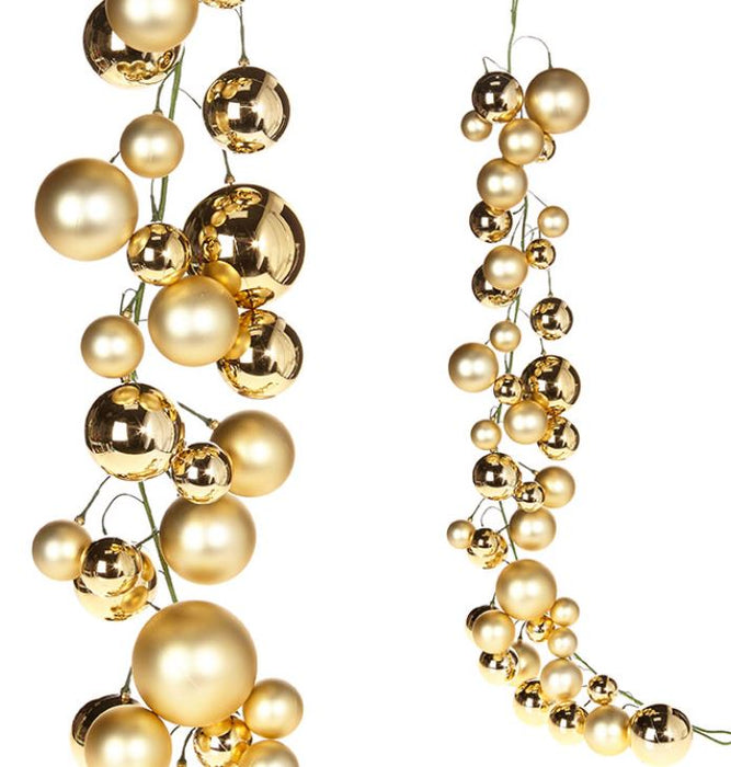 G3832770 (28893) - Ball Garland Gold 4'