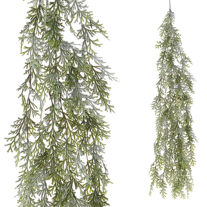 G3860863 (27696) - Iced Cedar Garland 4'