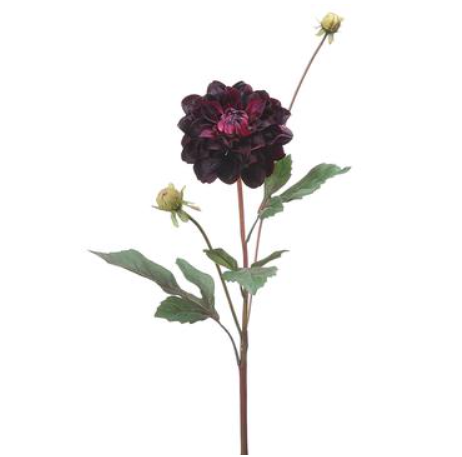 HSD613-EP (30274) - Garden Dahlia Spray 26" Eggplant