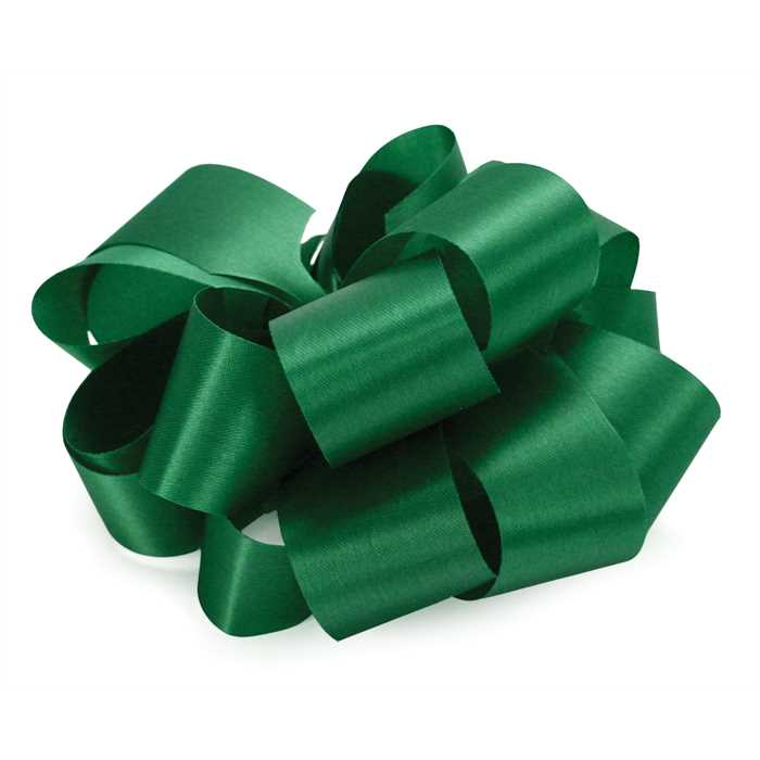 #5 HOLIDAY GREEN (9786) - Satin #5 Holiday Green, 7/8" X 100Yd