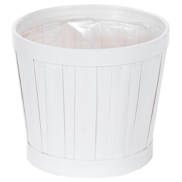 3-203KK/1-WW (16643) - 6.5" White Wash Splitwood Potcover