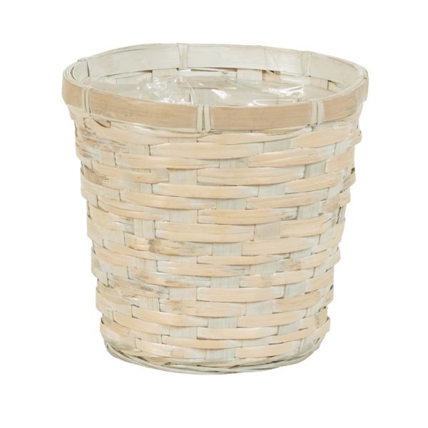 3-301DWW/1 (13885) - 6.5" White Wash Basket Potcover