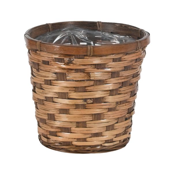 3-516DWE/1 (28290) - 6.5" Stained Rattan Basket Potcover