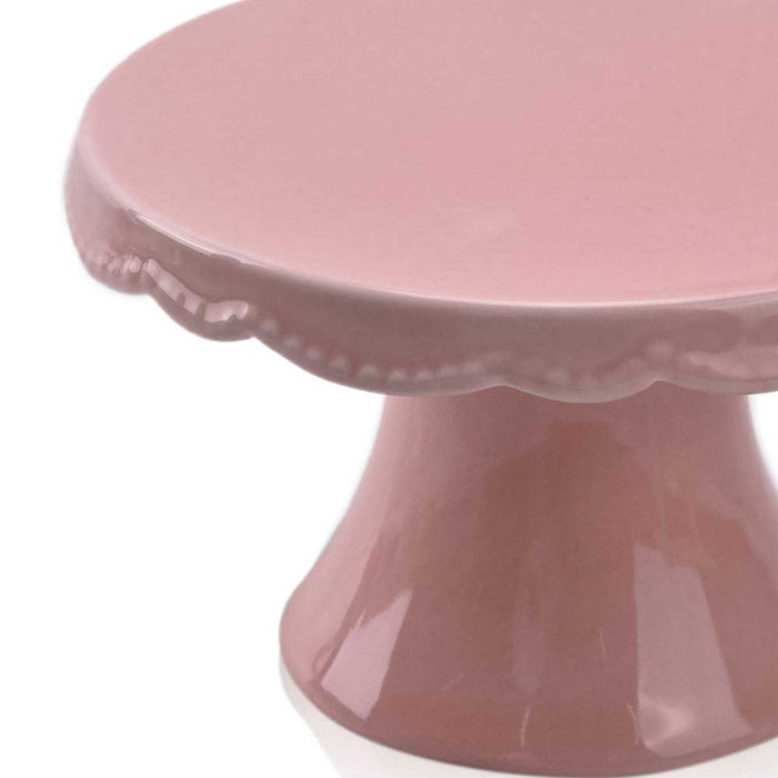 CE07035PK (00098) - Easter Cake Plate 5.6" X 3.2" Pink