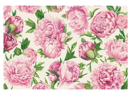 KP1225 (31350) - Peonies In Bloom Placemat 24 Sheets