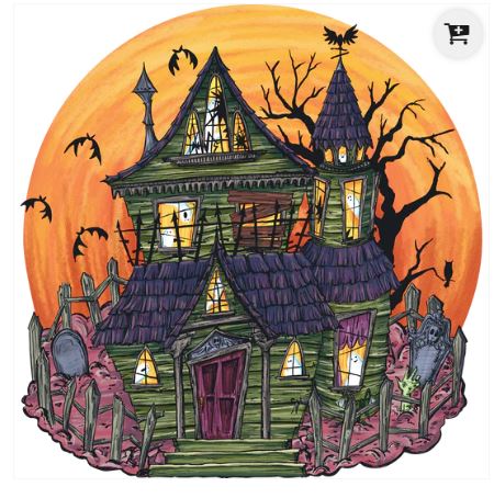 KP1249 (30388) - Placemat Cut Haunted House 12 Sheet