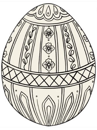 KP1291 (30390) - Placemat Coloring Egg 12 Sheet