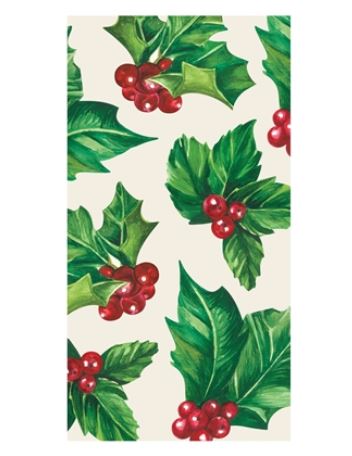 KP1410 (14) - Guest Napkin Holly 16/Pack