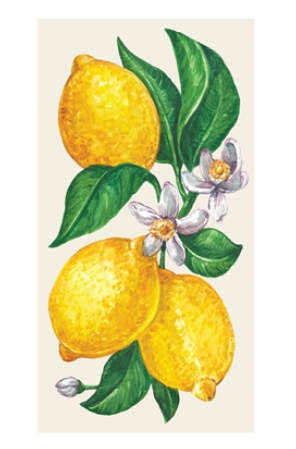 KP1445 (18) - Guest Napkin Lemons Pink 16/Pack